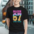6 7 Mason Baseball Drip Graphic Youth