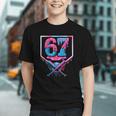 67 Six Seven Baseball Ice Cream Drip Cool Meme 67 Graphic Youth