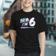 6th Birthday Boy Bro I'm 6 Year Old Baseball Ice Cream Drip Graphic Youth 6th Birthday Boy Bro I'm 6 Year Old Baseball Ice Cream Drip Graphic Youth