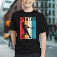 9th Birthday Nine Baseball Batter 9 Year Old Bday Boys Kids Graphic Youth