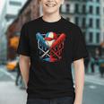 American Baseball Drip Graffiti Ball And Bat Graphic Youth