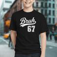 Baseball 6 7 Bruh Number 67 Six Seven Meme Boys Kids Graphic Youth