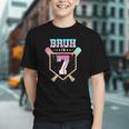 Baseball 7 Year Old Ice Cream Drip 7th Birthday Boys Player Graphic Youth
