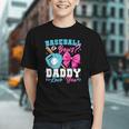 Baseball Or Bows Daddy Loves You Gender Reveal Family Graphic Youth