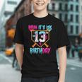 Baseball Drip Bruh It's My 13th Birthday Boy Ice Cream Drip Graphic Youth