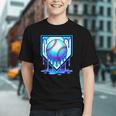 Baseball Drip Ice Cream Blue Glow Melt Ball Graphic Graphic Youth Baseball Drip Ice Cream Blue Glow Melt Ball Graphic Graphic Youth