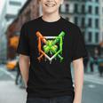Baseball Drip Ice Cream St Patricks Day Shamrock Graphic Youth