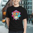 Baseball Drip Jersey Number 67 For Players & 67th Birthday Graphic Youth Baseball Drip Jersey Number 67 For Players & 67th Birthday Graphic Youth
