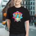 Baseball Drip Jersey Number 77 For Players & 77th Birthday Graphic Youth