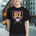 Baseball Drip Number 67 Fun Six Seven 6 7 Meme Graphic Youth Baseball Drip Number 67 Fun Six Seven 6 7 Meme Graphic Youth