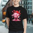 Baseball Drip Valentine Sports Vday Ice Cream Drip Heart Graphic Youth