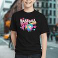 Baseball Ice Cream Drip Coquette Women Girls Mom Mama Graphic Youth