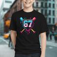 Baseball Ice Cream Drip Number 67 Player 67th Birthday 67 Graphic Youth Baseball Ice Cream Drip Number 67 Player 67th Birthday 67 Graphic Youth