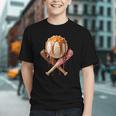 Baseball Ice Cream Drip Style Melting Ice Cream Youth Teen Graphic Youth