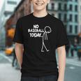 Baseball Lover Sad Stick No Baseball Today Graphic Youth Baseball Lover Sad Stick No Baseball Today Graphic Youth