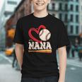 Baseball Nana Baseball Heart Family Matching Graphic Youth