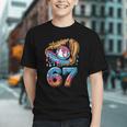 Baseball Player 67 Number 67th Sports Ice Cream Drip Graphic Youth Baseball Player 67 Number 67th Sports Ice Cream Drip Graphic Youth