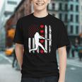Baseball Silhouette Heart USA Flag Hearts American Boys Kids Graphic Youth Baseball Silhouette Heart USA Flag Hearts American Boys Kids Graphic Youth