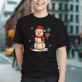 Baseball Snowman Merry Christmas Holiday Sports Xmas Pajamas Graphic Youth