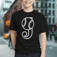 Baseball Sport Player Monogram Cool Initial Letter J Graphic Youth Baseball Sport Player Monogram Cool Initial Letter J Graphic Youth