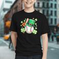 Baseball St Patricks Day Lucky Baseball Player Shamrock Graphic Youth