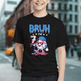 Bruh I'm 7 Baseball Ice Cream Drip It's My 7th Birthday Graphic Youth