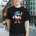 Cool Baseball Drip For Boys Ice Cream Drip Baseball Kids Graphic Youth