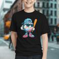 Cool Ice Cream Drip Baseball Drip For Boys Sports Kids Graphic Youth Cool Ice Cream Drip Baseball Drip For Boys Sports Kids Graphic Youth
