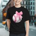 Cute Coquette Baseball Pink Bow Player & Fan Girls Graphic Youth Cute Coquette Baseball Pink Bow Player & Fan Girls Graphic Youth