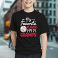 My Favorite Player Calls Me Grampy Baseball Grampy Graphic Youth