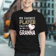 My Favorite Player Calls Me Granna Baseball Leopard Graphic Youth