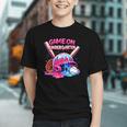 Game Kindergarten Baseball Ice Cream Drip On Back To School Graphic Youth