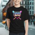 Happy 100 Days Of School Baseball Drip 100th Day Of School Graphic Youth Happy 100 Days Of School Baseball Drip 100th Day Of School Graphic Youth
