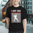 I Hit 100 Days Of School Baseball 100 Day Of School Graphic Youth