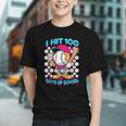 I Hit 100 Days Of School Baseball Ice Cream Drip Graphic Youth I Hit 100 Days Of School Baseball Ice Cream Drip Graphic Youth