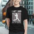 I Hit 100 Days Of School Baseball Player 100th Day Boys Kids Graphic Youth
