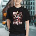 Ho Ho Home Run Baseball Christmas Holiday Sports Santa Graphic Youth Ho Ho Home Run Baseball Christmas Holiday Sports Santa Graphic Youth