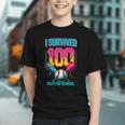 HUGvyn I Survived 100 Days Baseball Teacher Ice Cream Drip Graphic Youth HUGvyn I Survived 100 Days Baseball Teacher Ice Cream Drip Graphic Youth