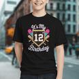 It's My 12th Birthday Baseball Fan Celebration Graphic Youth