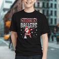 Jingle Ballers Plaid Santa Dabbing Baseball Christmas Graphic Youth Jingle Ballers Plaid Santa Dabbing Baseball Christmas Graphic Youth