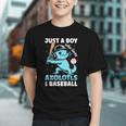 Just A Boy Who Loves Axolotls & Baseball Graphic Youth