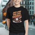 Just A Boy Who Loves Baseball Player Kids Graphic Youth Just A Boy Who Loves Baseball Player Kids Graphic Youth