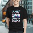 Kids 100 Days Of School 100th Day Baseball Ice Cream Drip Graphic Youth Kids 100 Days Of School 100th Day Baseball Ice Cream Drip Graphic Youth