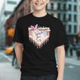 Kids Happy Easter Bunny Playing Baseball Boy Ice Cream Drip Graphic Youth
