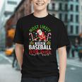 Most Likely To Play Baseball With Santa Christmas Pajamas Graphic Youth Most Likely To Play Baseball With Santa Christmas Pajamas Graphic Youth