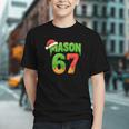 Mason 67 Christmas Ice Cream Drip Meme Six Seven Baseball Graphic Youth