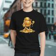 Melting Baseball Mascot Slugger Bat Cap Cartoon Graphic Youth
