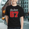 Number 67 Numbered Six Seven Baseball Jersey Style Team 67 Graphic Youth Number 67 Numbered Six Seven Baseball Jersey Style Team 67 Graphic Youth