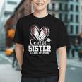 Senior Sister Class Of 2026 Baseball Graduation Heart Graphic Youth