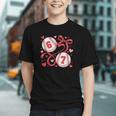 Six Seven Baseball Lover Sports Red Heart Bow Valentine Girl Graphic Youth